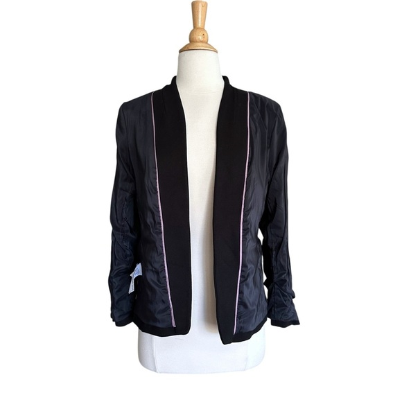 J. CREW Going Out Blazer Jacket In Black Stretch Twill Slim Fit Minimalist 8 - Picture 10 of 16